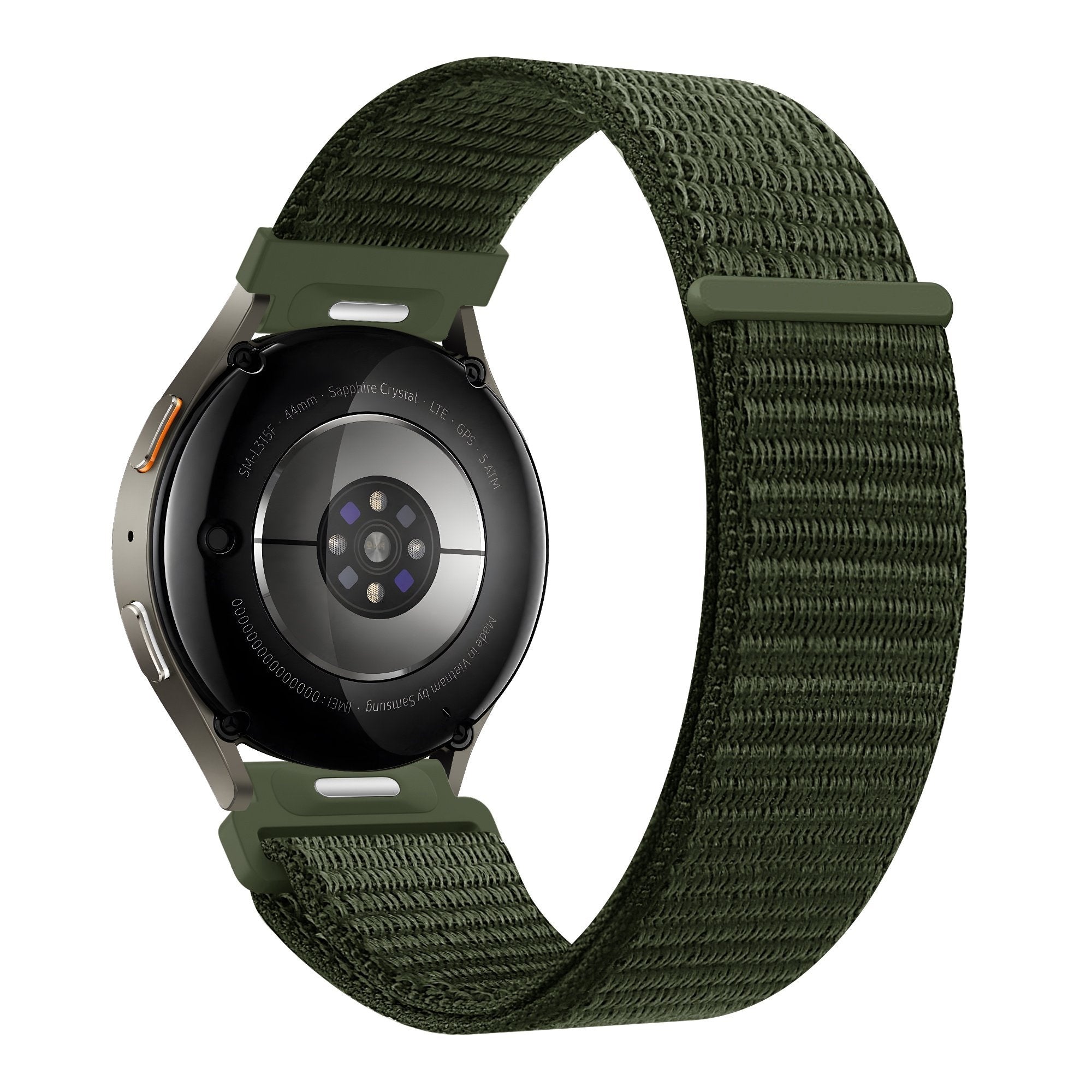 Bandz Fossil Gen 5e - 44mm Nylon Strap 'Easy Fit' (Green)