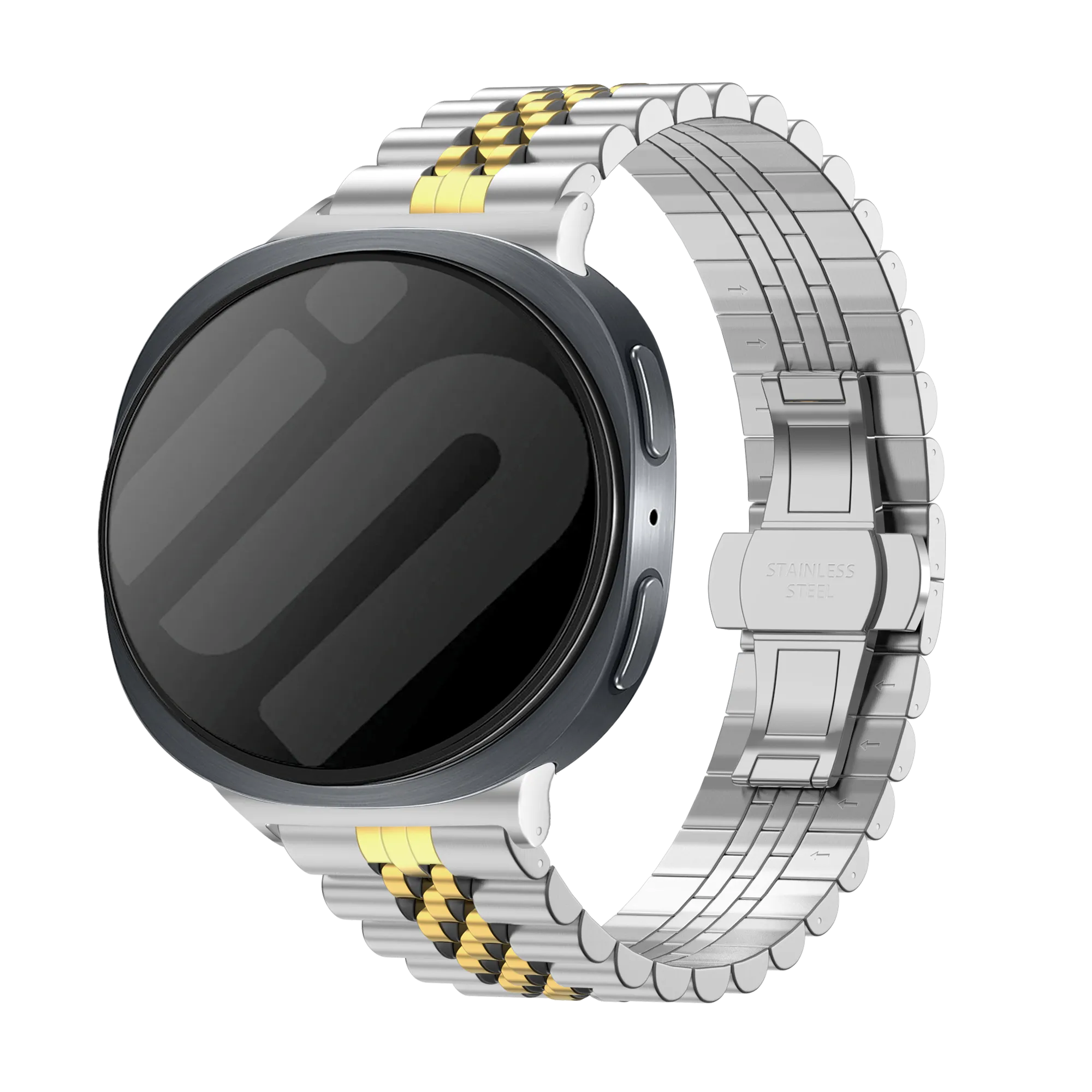 Samsung Galaxy Watch 8 - 40mm Jubilee Steel Strap (Silver/Gold)