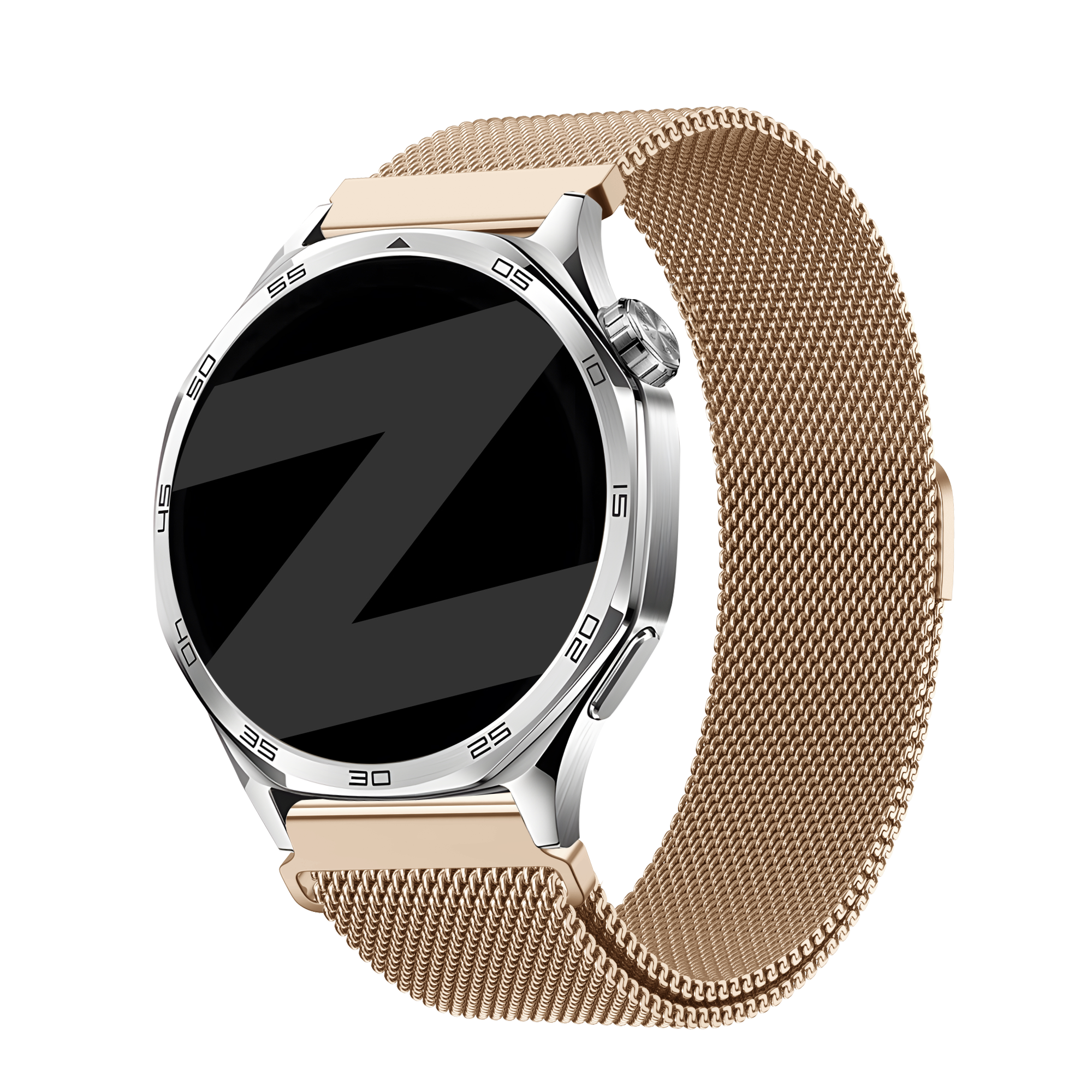 Bandz Withings ScanWatch Nova Milanese Strap 'Easy fit' (Rose Gold)