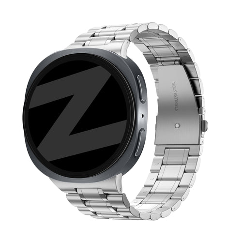 Bandz Samsung Galaxy Watch 8 - 40mm Stahlarmband 'Deluxe' (Silber)