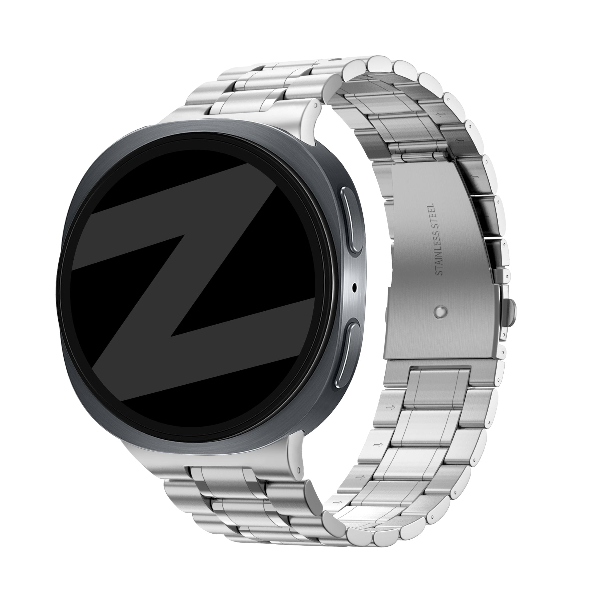 Bandz Samsung Galaxy Watch 8 - 40mm Stahl Armband 'Deluxe' (Silber)
