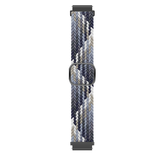Bracelet tressé réglable Amazfit Bip U (Pro) (noir/blanc)