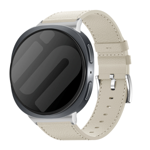 Samsung Galaxy Watch 8 - 44mm Leather Grain Strap (Beige)