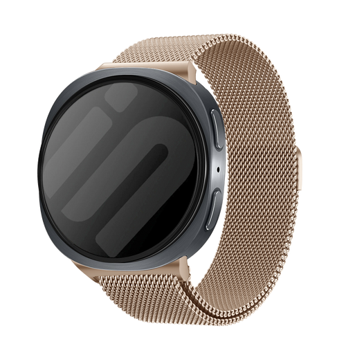 Samsung Galaxy Watch 8 - 44mm Milanese Strap (Rose Gold)