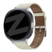 Bandz Samsung Galaxy Watch 8 - 44mm Lederarmband 'Deluxe' (Hell Beige)