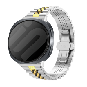 Samsung Galaxy Watch 8 - 44mm Jubilee Steel Strap (Silver/Gold)