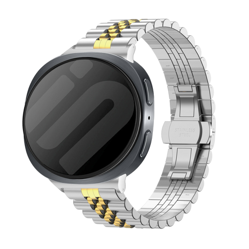 Samsung Galaxy Watch 8 - 44mm Jubilee Steel Strap (Silver/Gold)