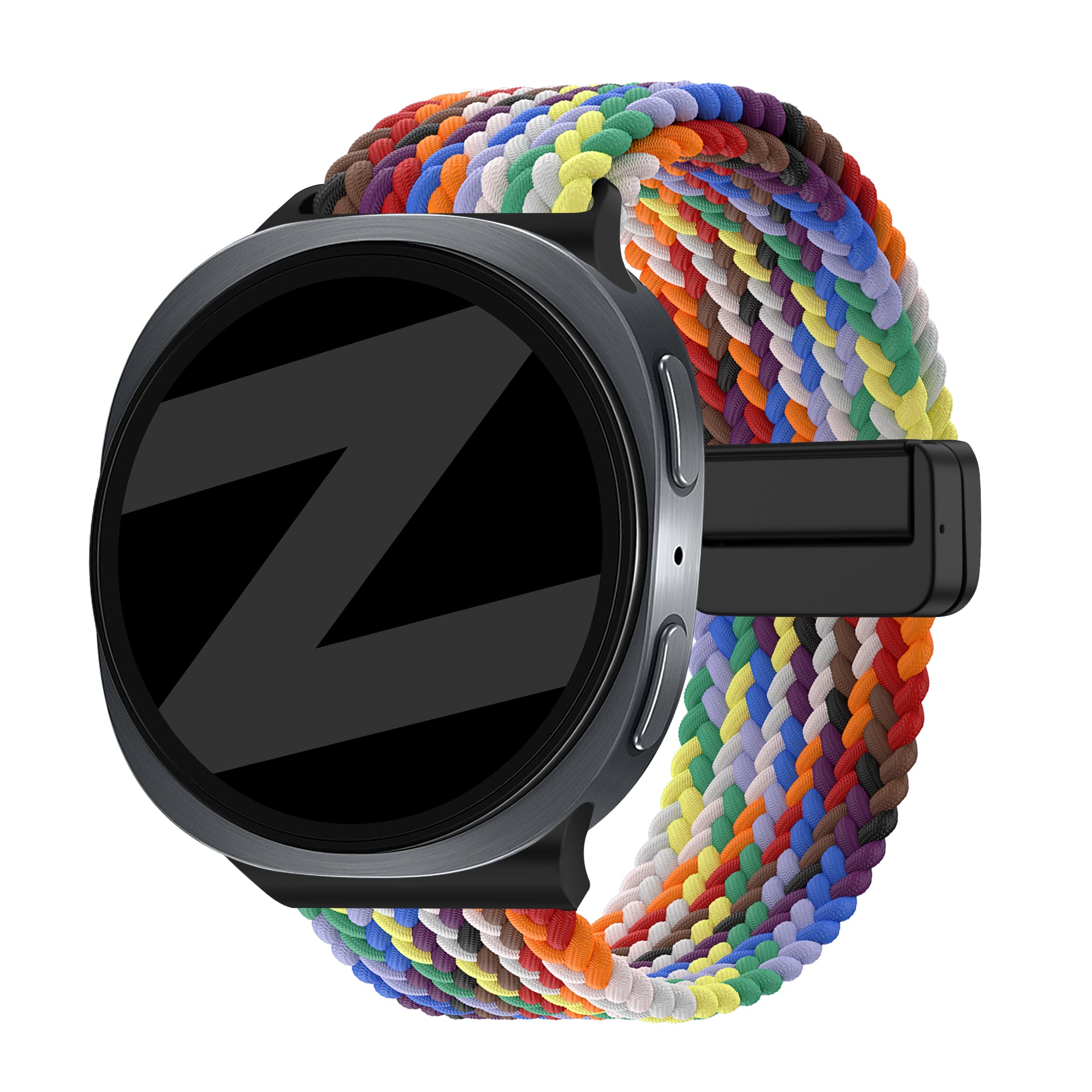 Bandz Samsung Galaxy Watch 8 - 40mm Magnetisches Geflochtenes Armband (Farbenfroh)