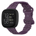 Fitbit Versa 3 Silikonarmband mit Muster (Violet)