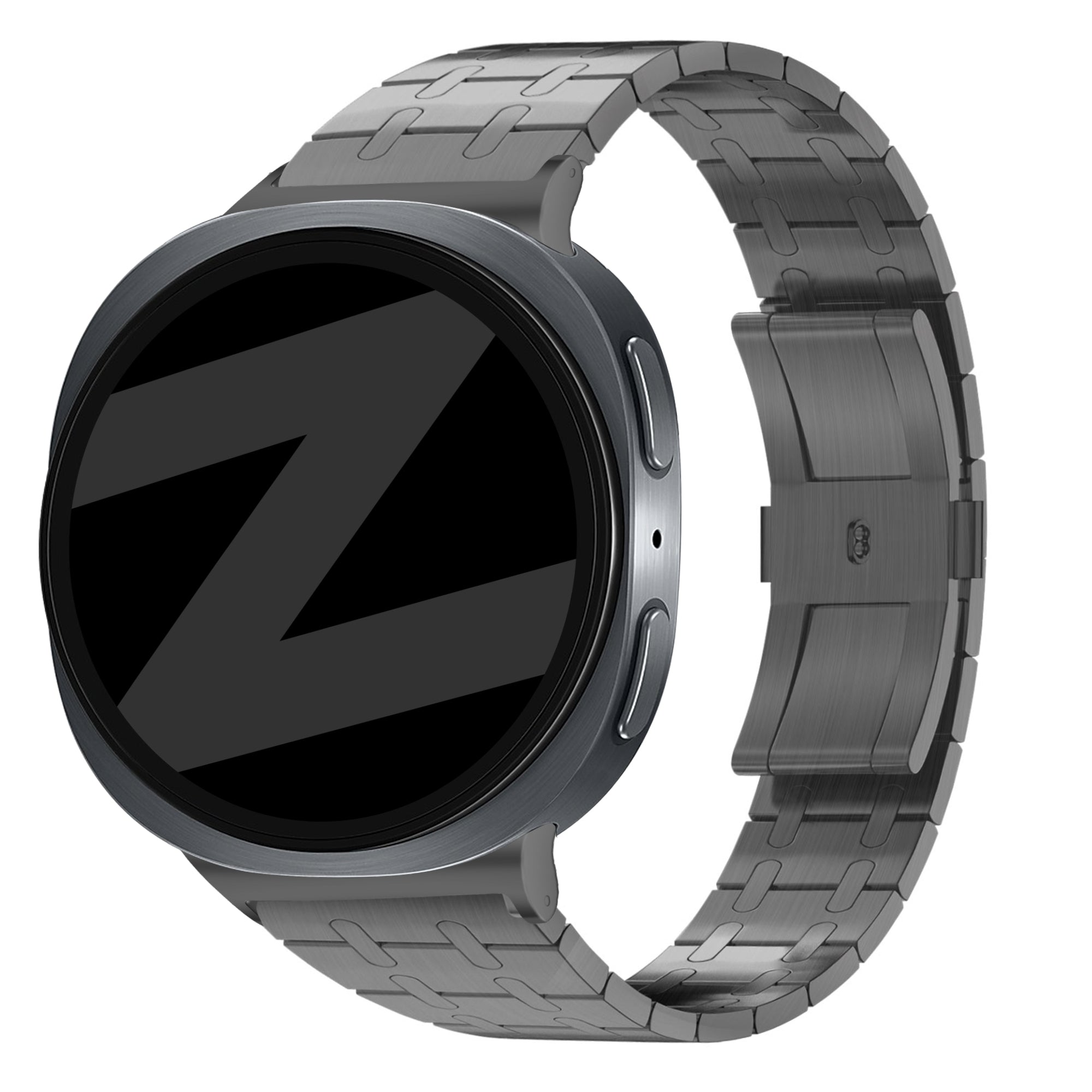 Bandz Samsung Galaxy Watch 8 - 44mm Stahl Armband 'Royal' (Schwarz)