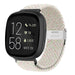 Fitbit Versa 3 verstellbares geflochtenes Armband (Hellbeige)