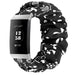 Fitbit Charge 4 Scrunchie Armband (Schwarz Mix)