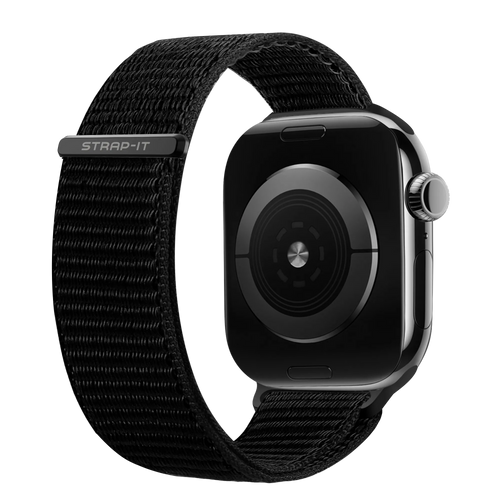 Apple Watch nylon bandje (zwart)  