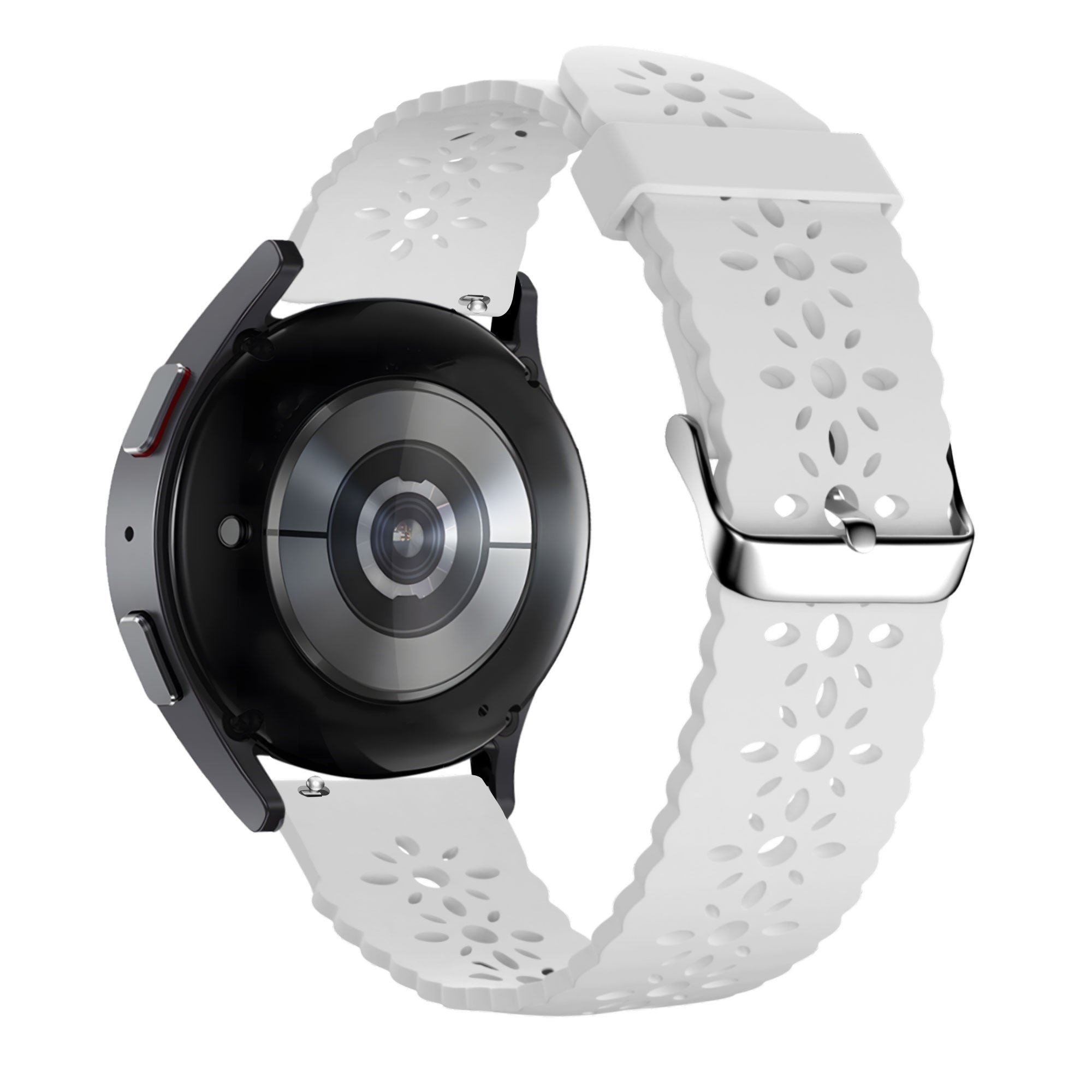 Bandz Coros Apex 42mm Patterned Silicone Strap (White)