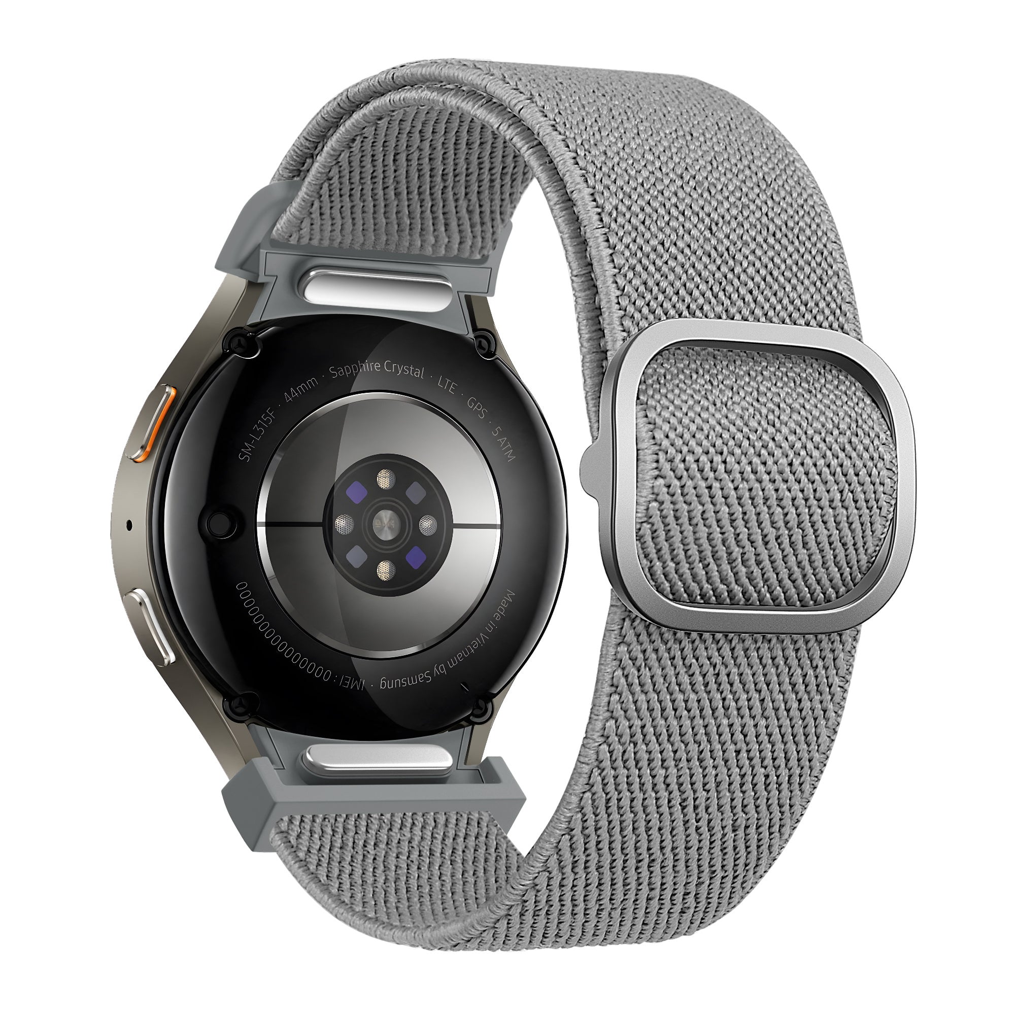 Bandz Samsung Galaxy Watch 4 44mm Elastic Strap 'Easy Fit' (Grey)