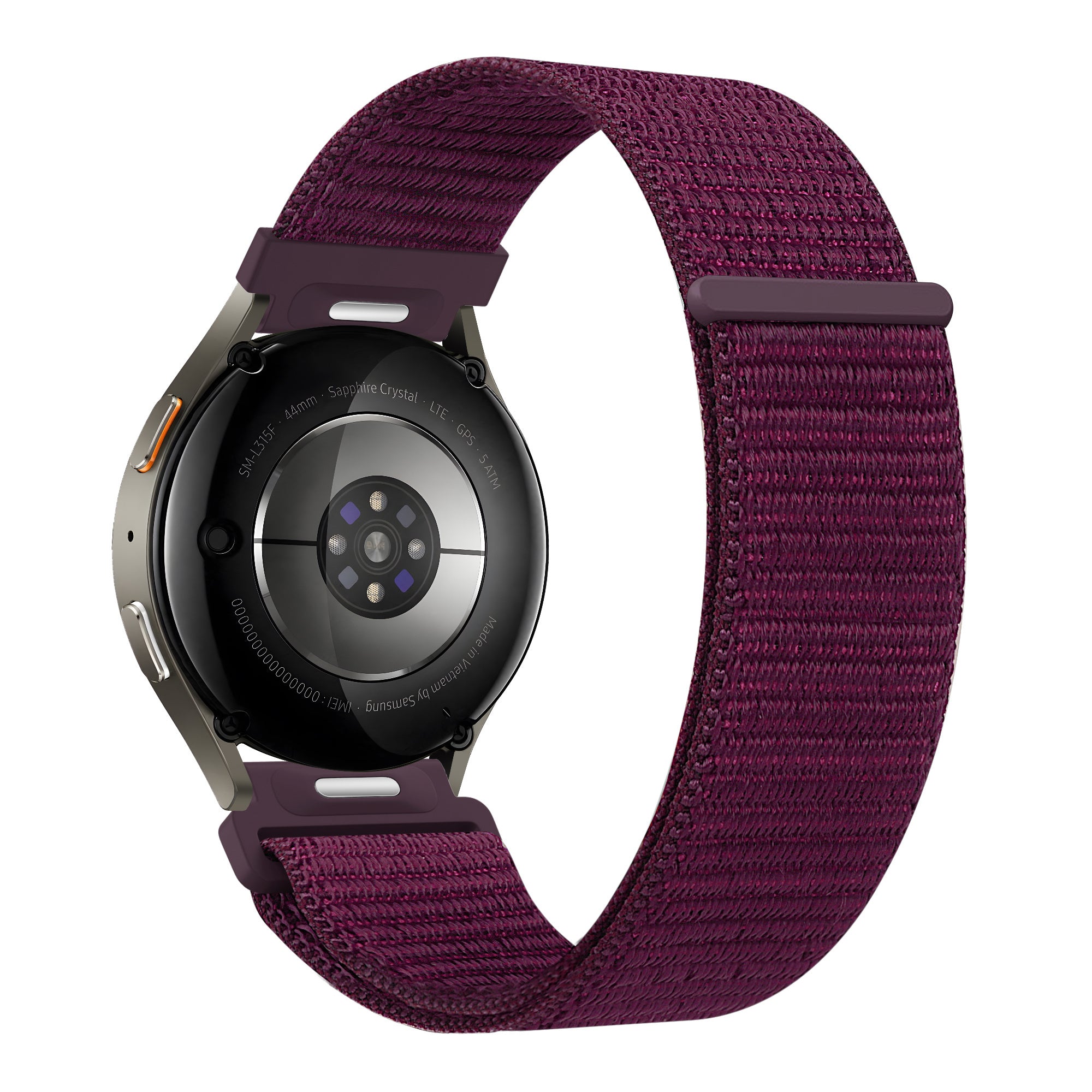 Bandz Correa nylon 'Easy Fit' Huawei Watch GT 5 Pro - 42mm (ciruela)