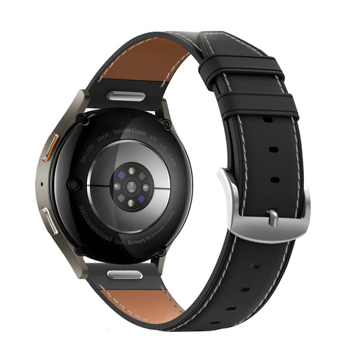 Bandz Correa cuero 'Easy fit' Amazfit Balance 2 (negro)