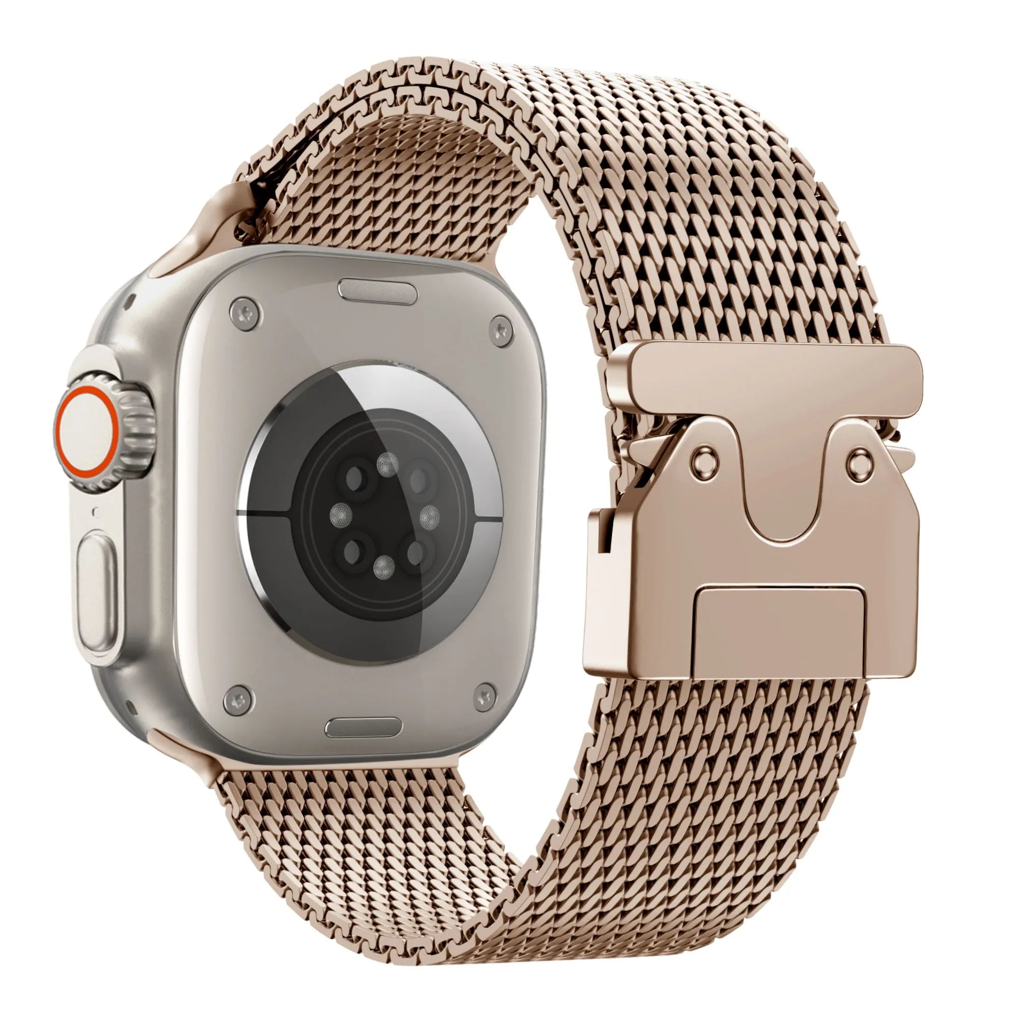 Bandz Apple Watch Milanese Loop Band mit P-Schnalle (Rosé Gold)
