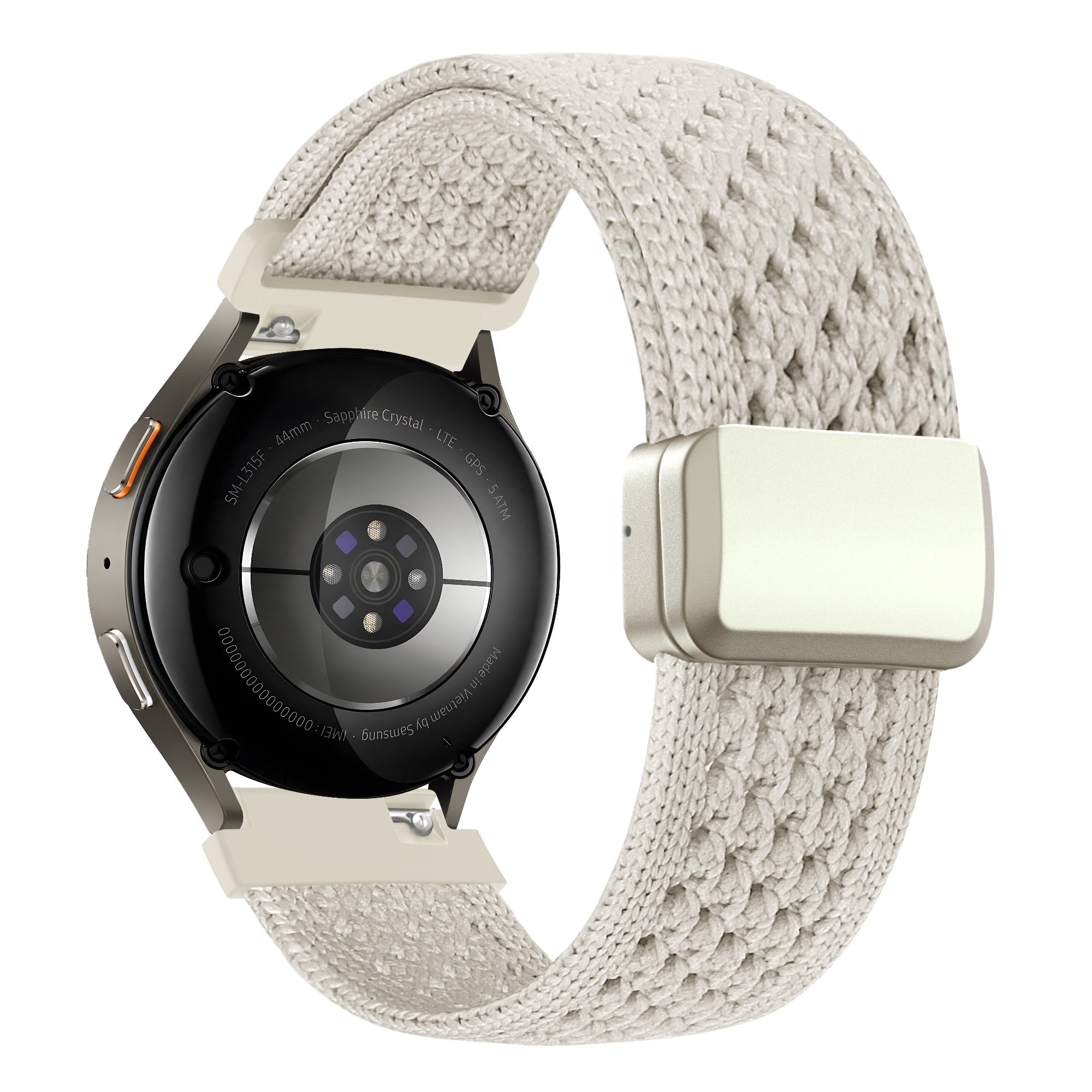 Bandz Garmin Vivomove Trend Vintage Nylon Strap (Starlight)