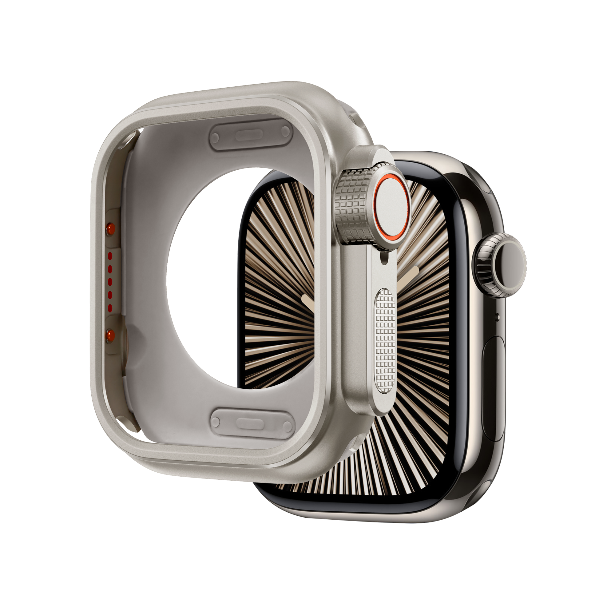 Bandz Funda metalica Apple Watch 10 - 46mm (titanio)