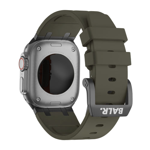 BALR. Correa de silicona Apple Watch Ultra Liquid (marrón/negro)