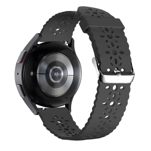 Bandz Levowatch Tiny Patterned Silicone Strap (Black)