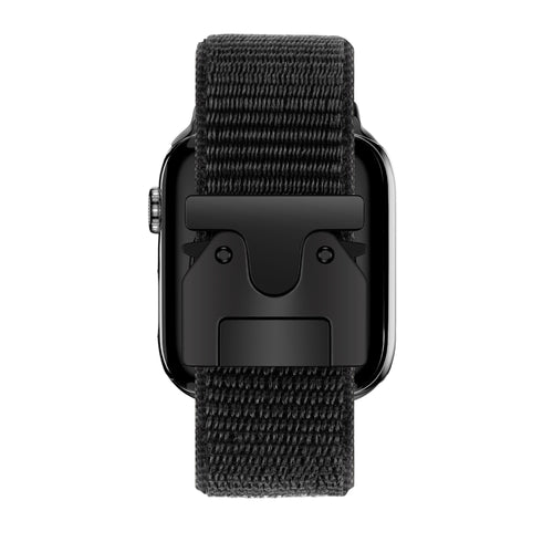 Bandz Correa nylon 'clásico' con P-buckle Apple Watch (negra)