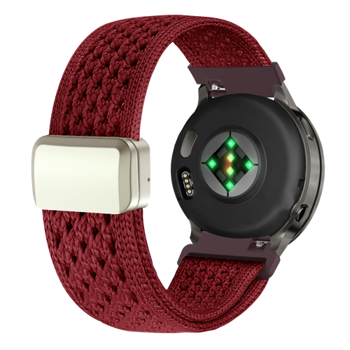 Bandz Garmin Approach J1 vintage nylon band (wijnrood)