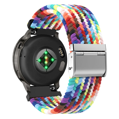Bandz Garmin Forerunner 70 Gewebtes Nylonarmband (Farbenfroh)