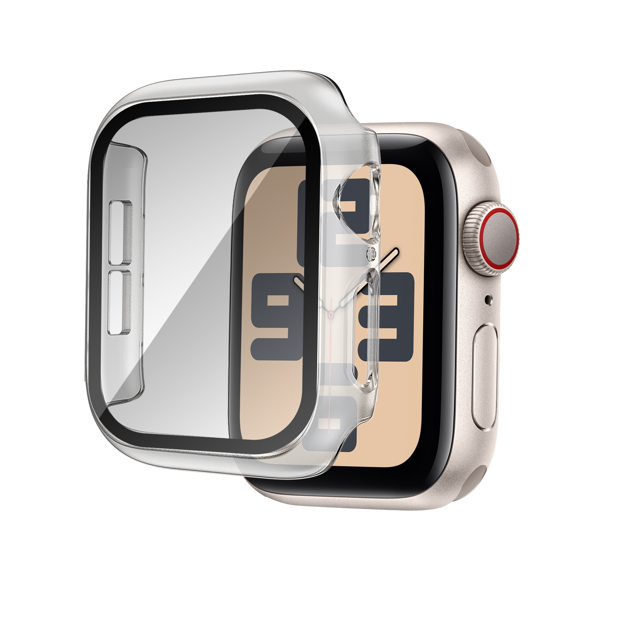 Bandz Funda PC con vidrio Apple Watch 10 - 46mm (transparente)
