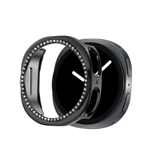 Bandz Samsung Galaxy Watch 8 - 40mm Diamond PC Case (Black)