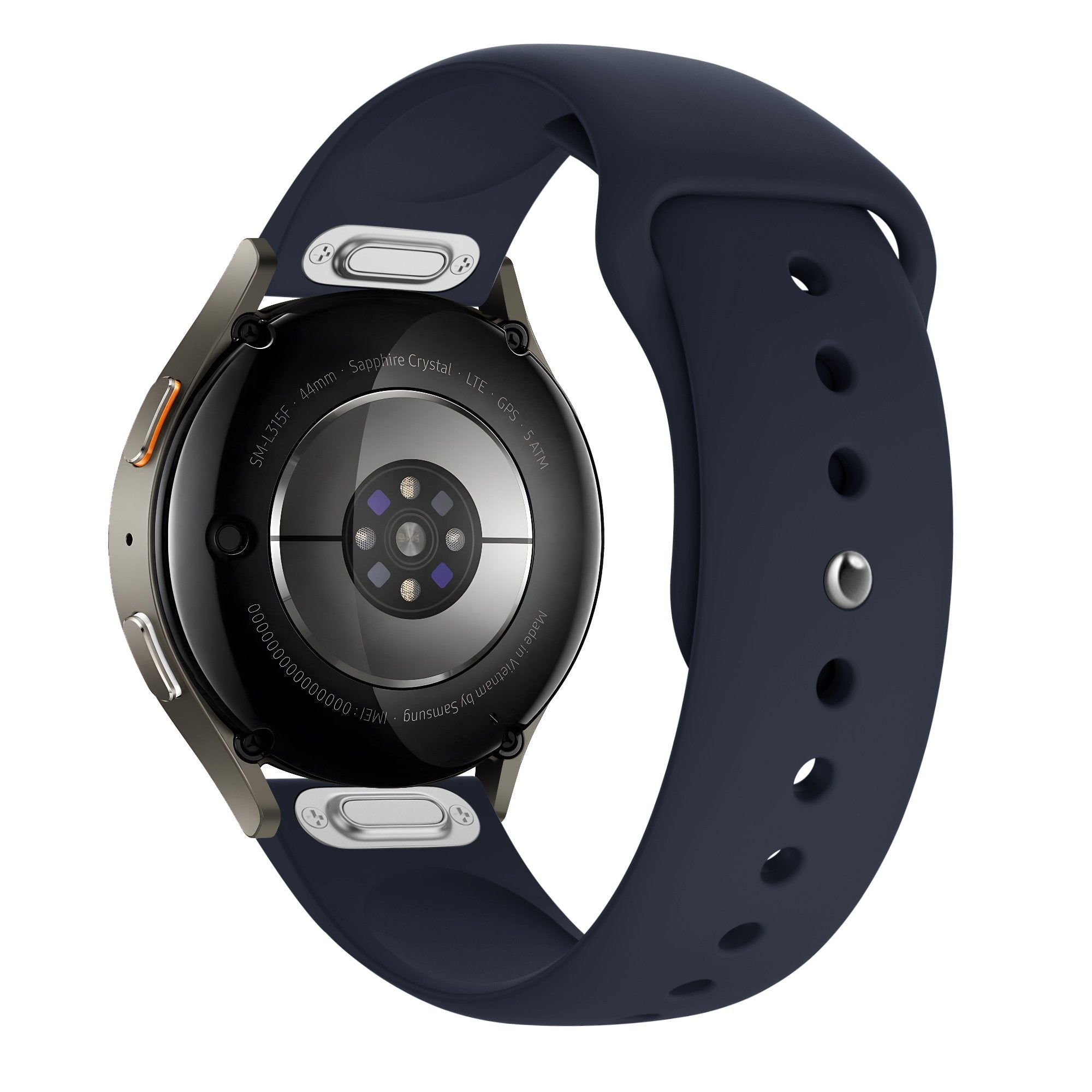 Bandz Samsung Galaxy Watch 4 - 44mm Sport Strap 'Easy Fit' (Dark Blue)