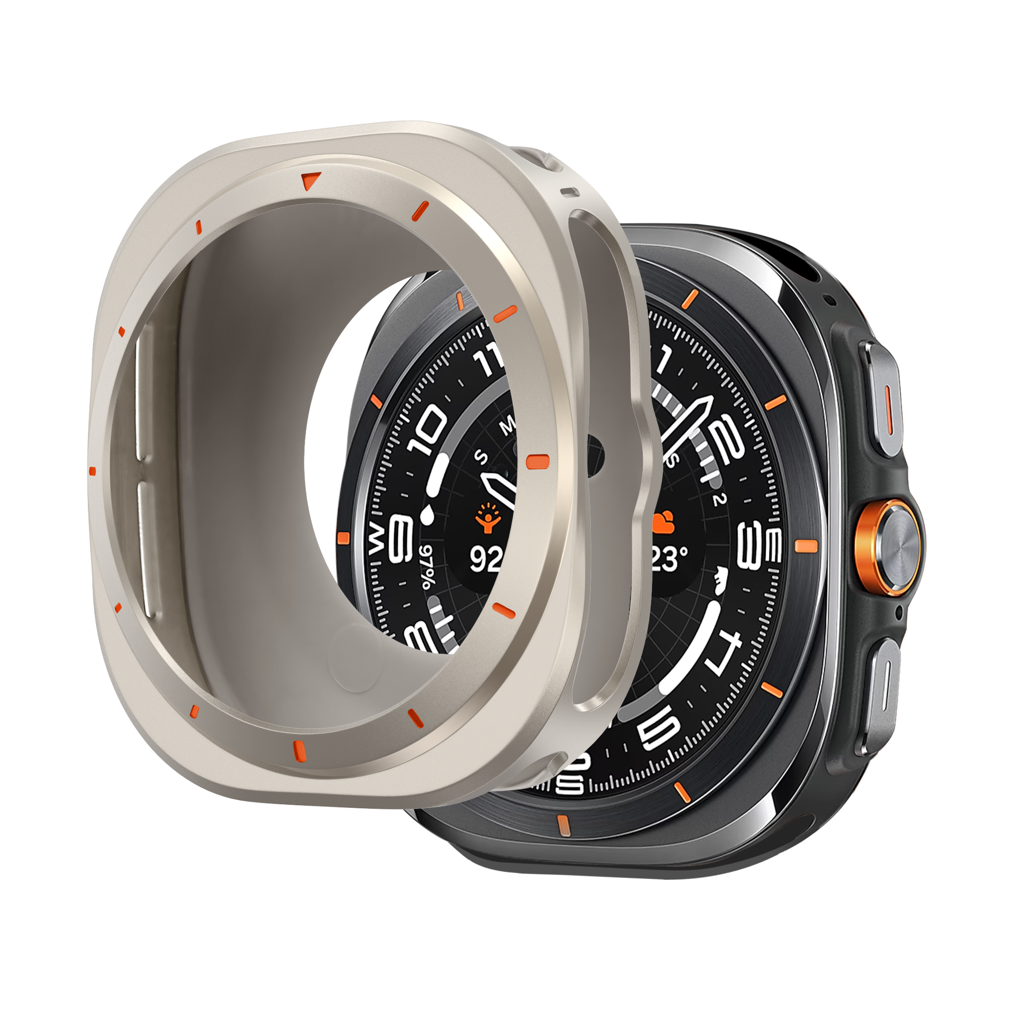 Bandz Funda metalica Samsung Galaxy Watch Ultra (titanio)