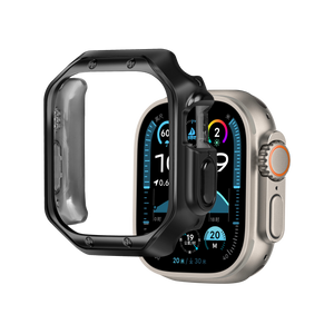 Bandz Apple Watch Ultra - 49mm Galvanized TPU Case  (Black)