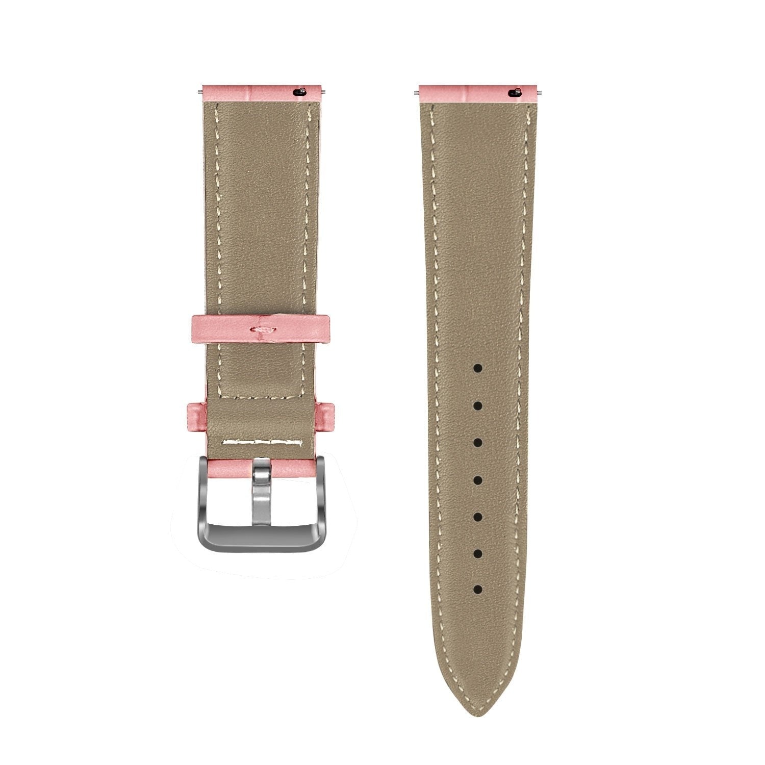 Correa cuero cocodrilo Amazfit Active 2 (arena rosa)