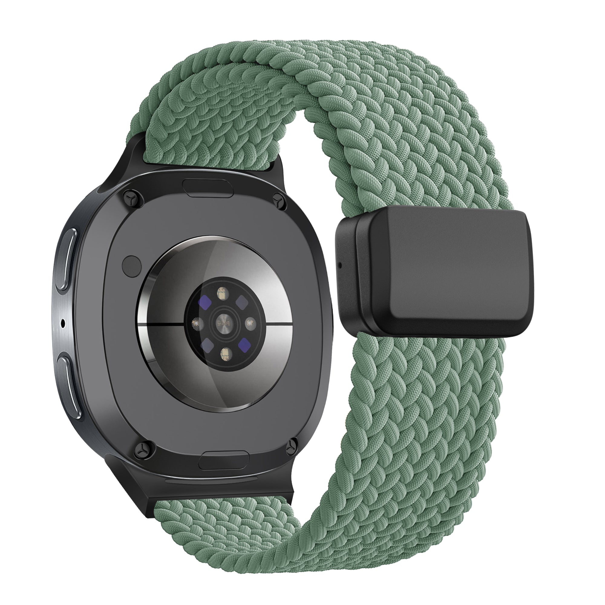 Bandz Samsung Galaxy Watch 8 Classic Magnetisches Geflochtenes Armband (Tannengrün)