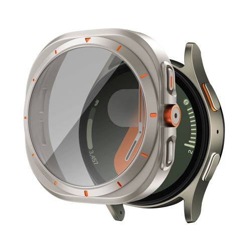 Bandz Samsung Galaxy Watch 7 - 44mm Square PC-Gehäuse mit Glass (Titan)