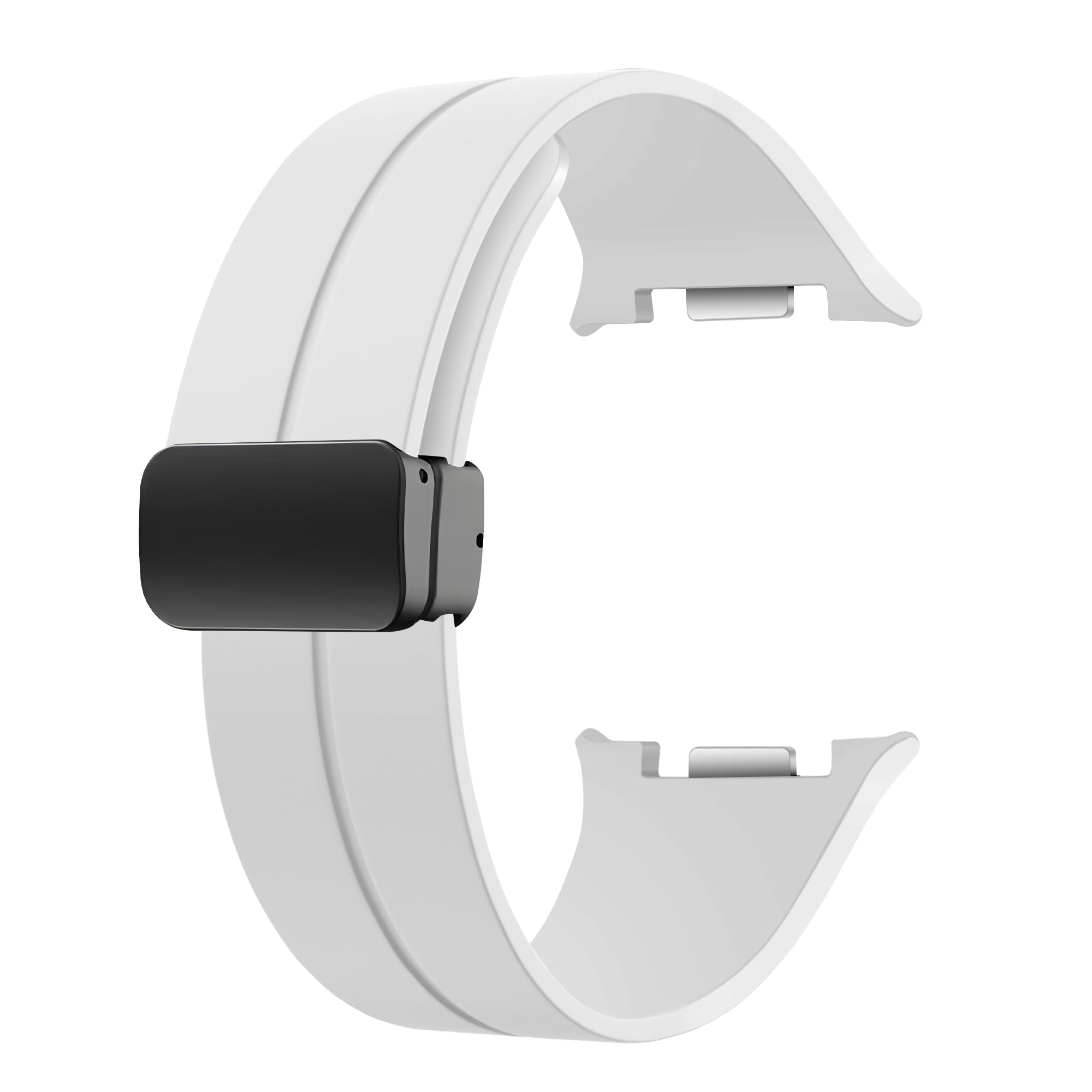 Samsung Galaxy Watch 8 Classic D-Buckle Silicone Strap (White)