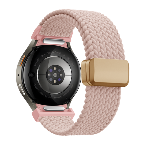 Bandz Samsung Galaxy Watch 7 - 40mm Geflochtenes Armband 'Easy Fit' (Rosa)