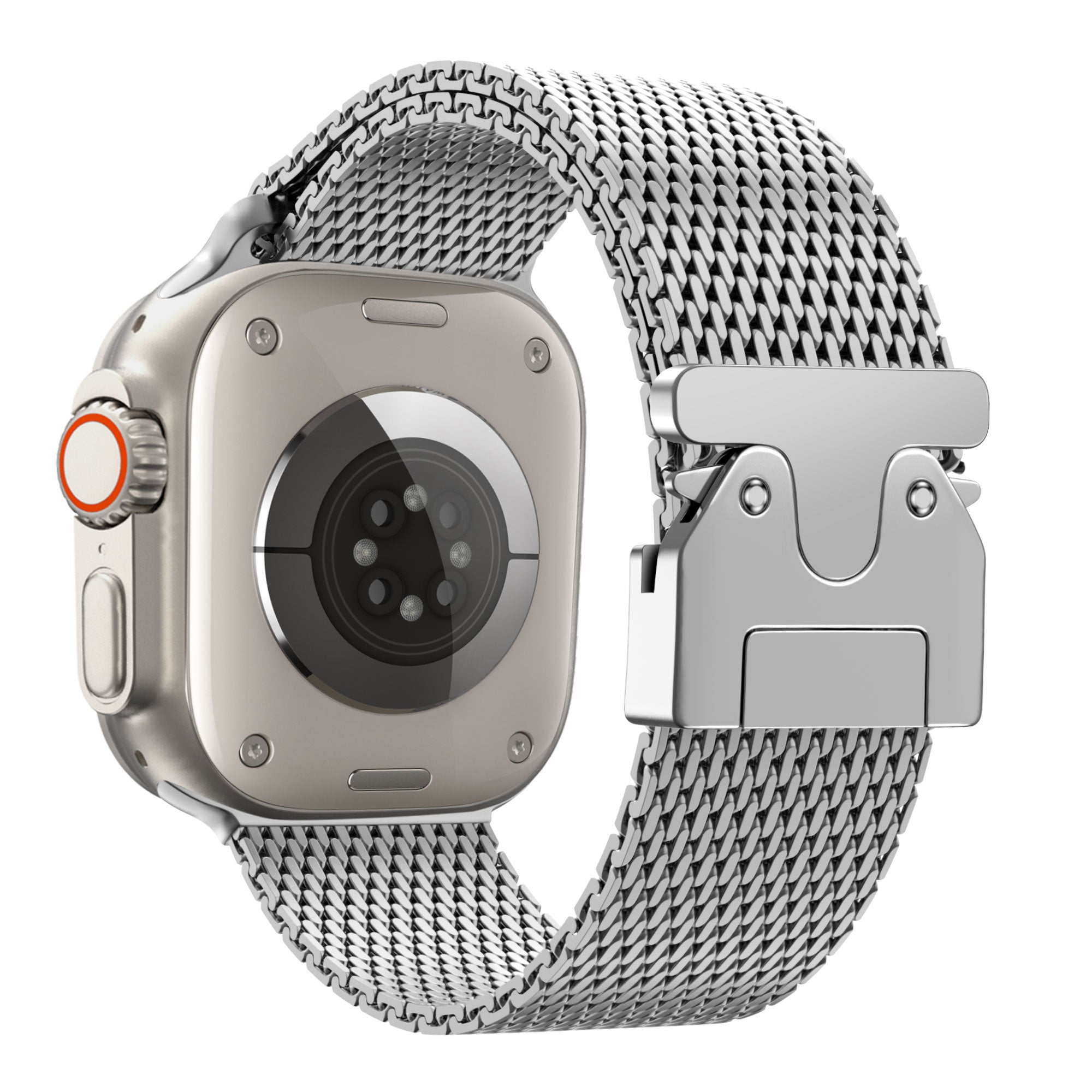 Bandz Correa Milanesa Loop con P-buckle Apple Watch (plata)