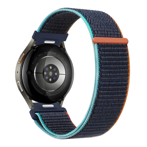 Bandz Huawei Watch GT 5 - 46mm Nylonarmband 'Easy Fit' (Dunkel Blau Mix)
