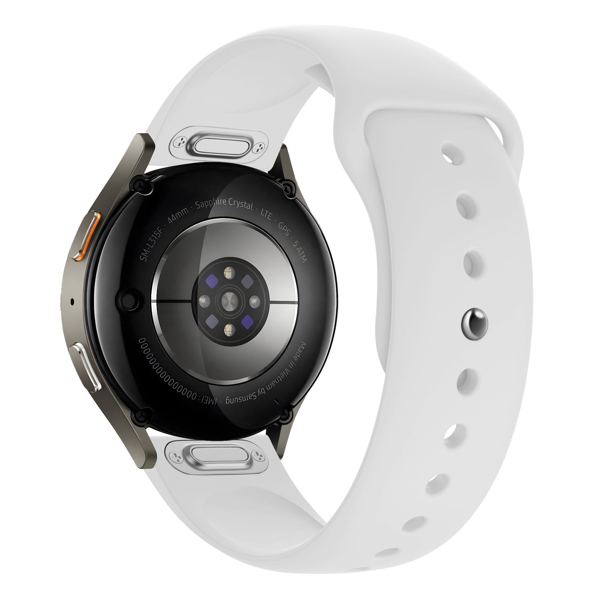 Bandz Samsung Galaxy Watch 4 - 44mm Sport Strap 'Easy Fit' (White)