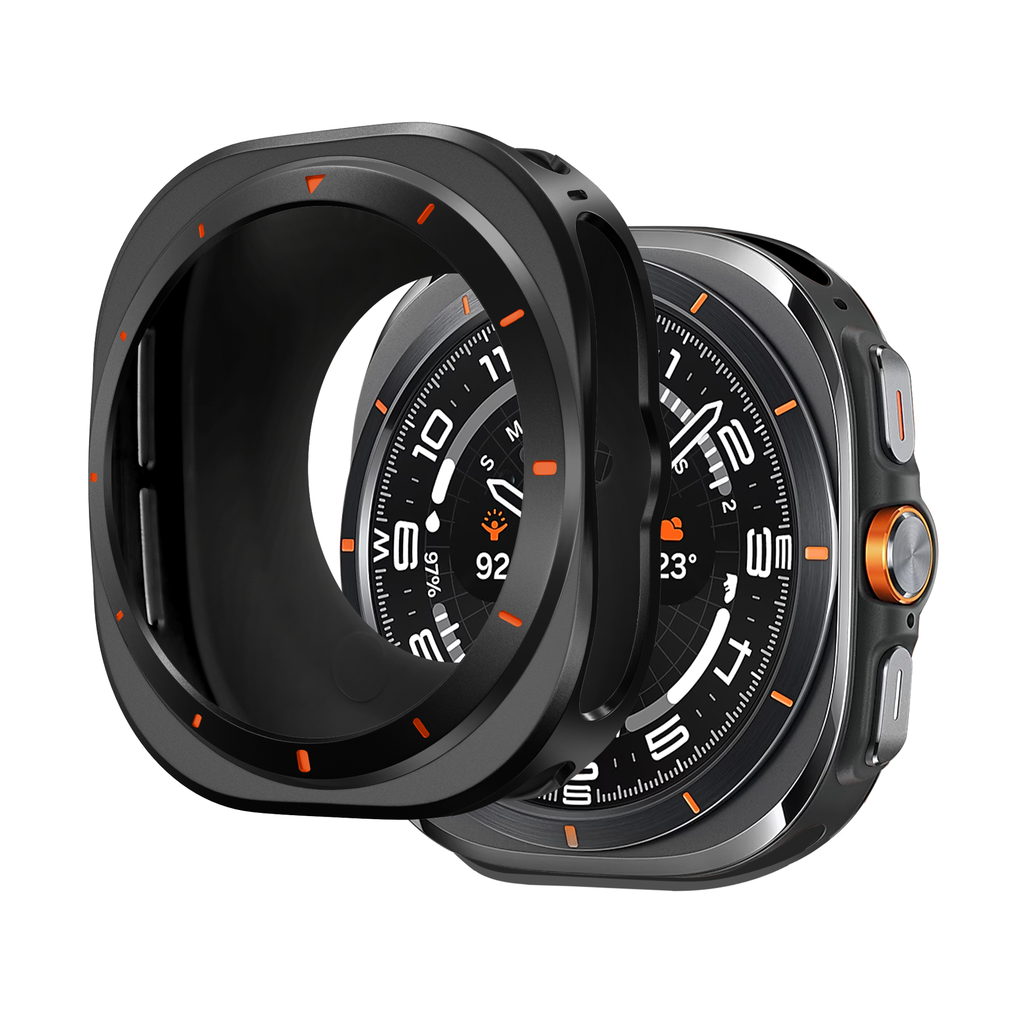 Bandz Funda metalica Samsung Galaxy Watch Ultra (negro)