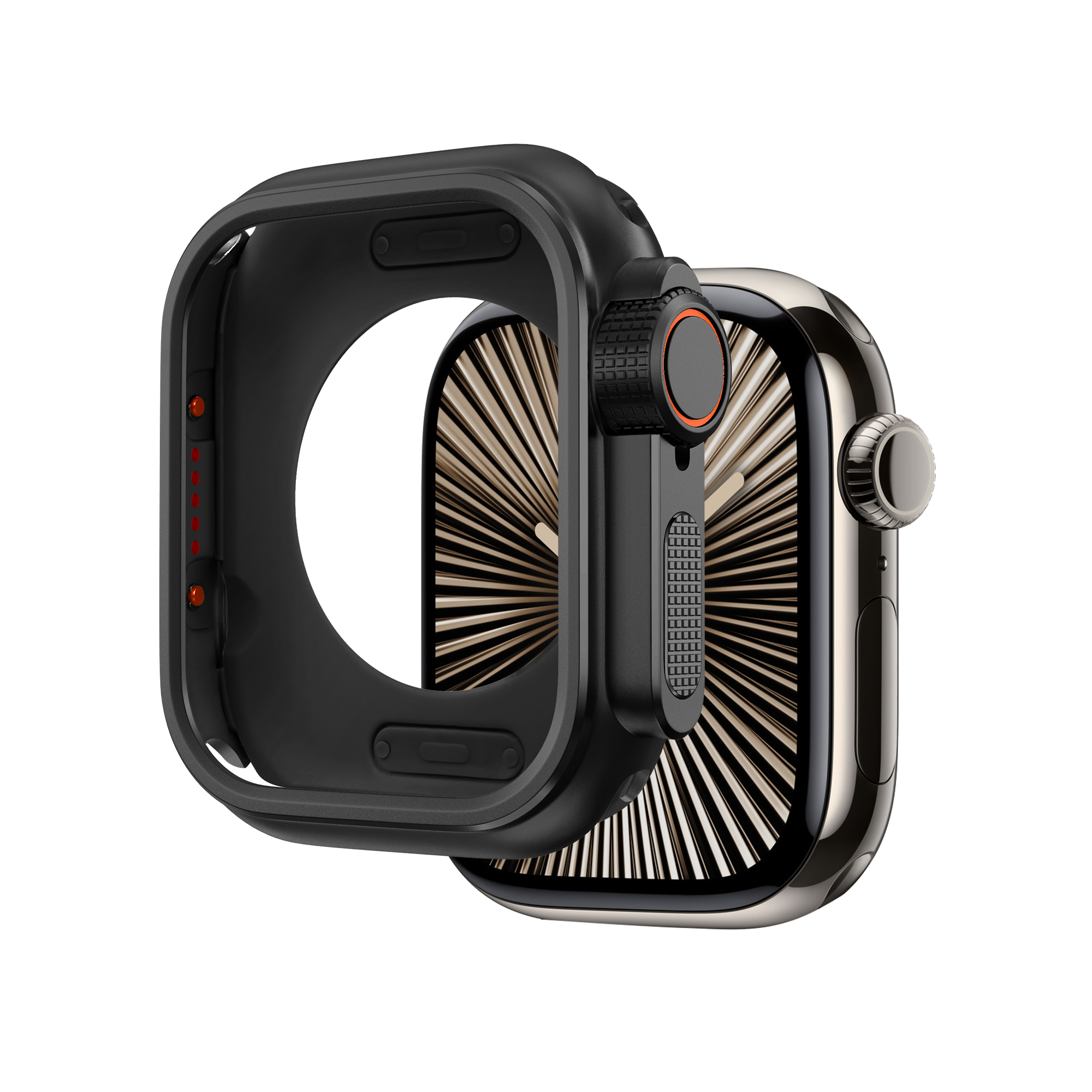 Bandz Funda metalica Apple Watch 10 - 46mm (negro)