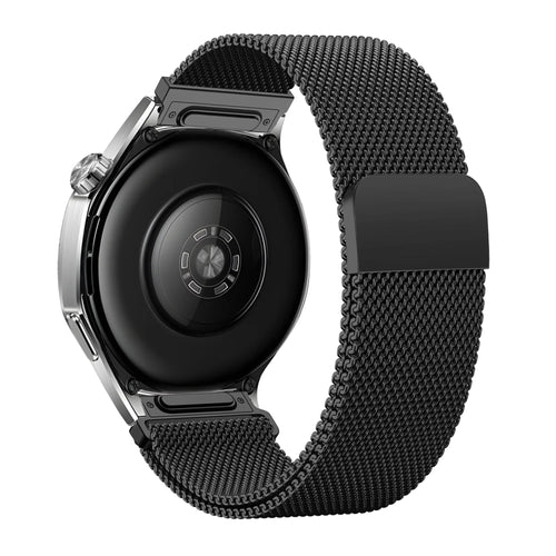 Bandz Huawei Watch GT 7 - 46mm Milanese Strap 'Easy Fit' (Black)