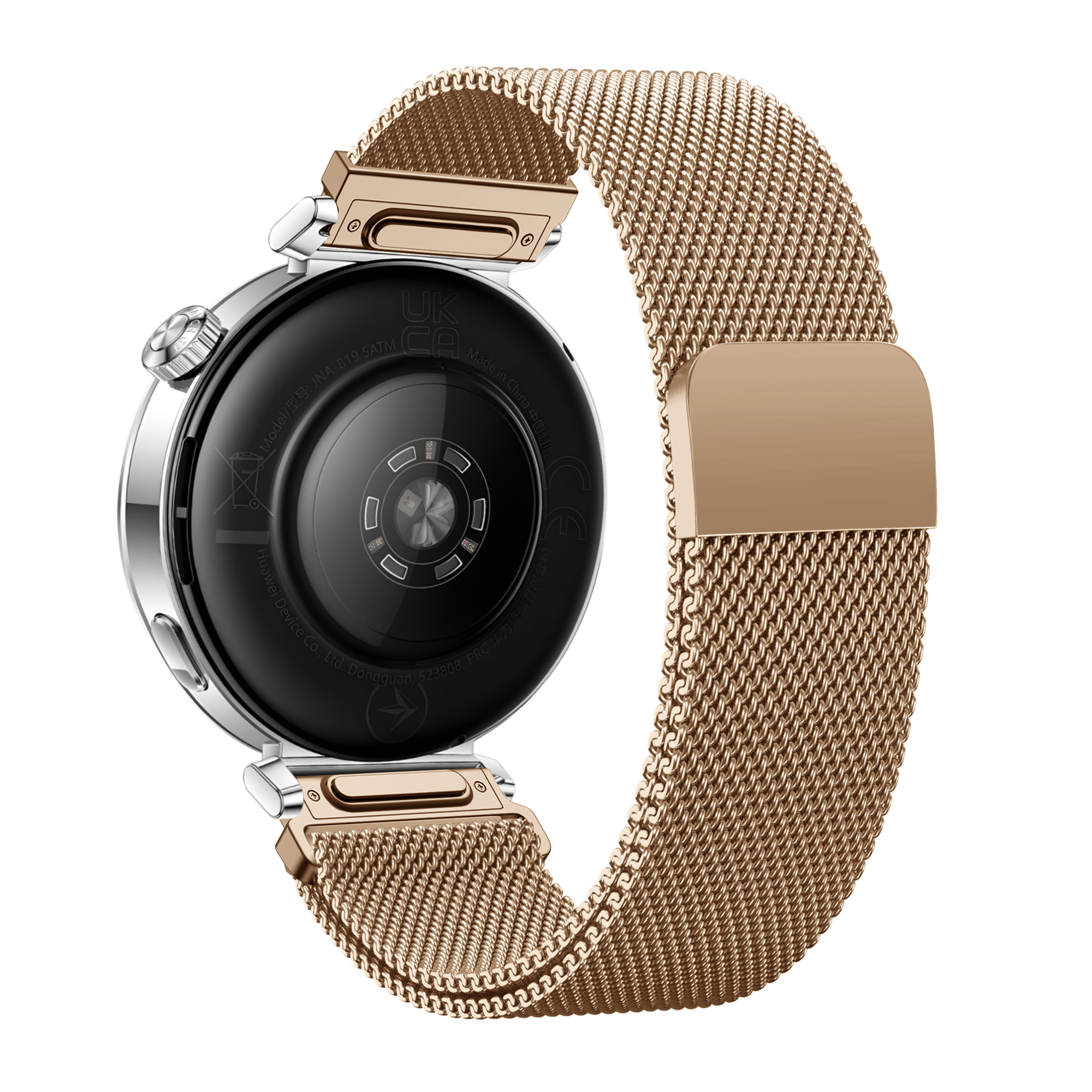 Bandz Huawei Watch GT 6 - 41mm Milanese Strap 'Easy fit' (Rose Gold)