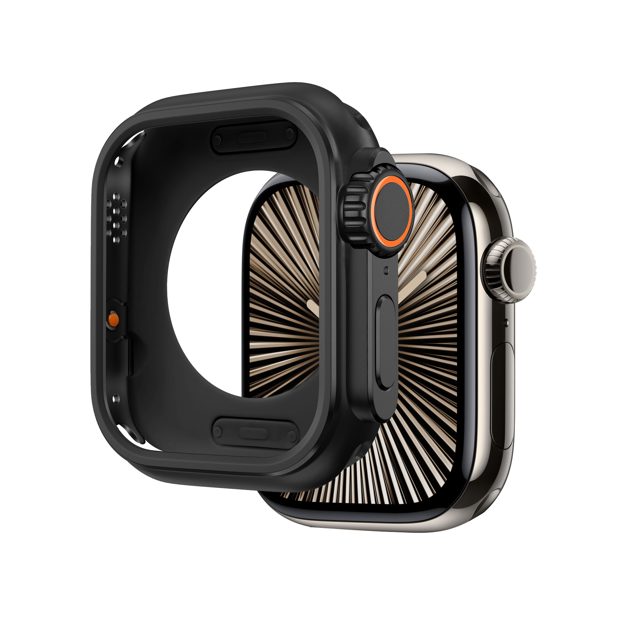 Bandz Funda metalica Apple Watch 7/8/9 - 45mm (negro)