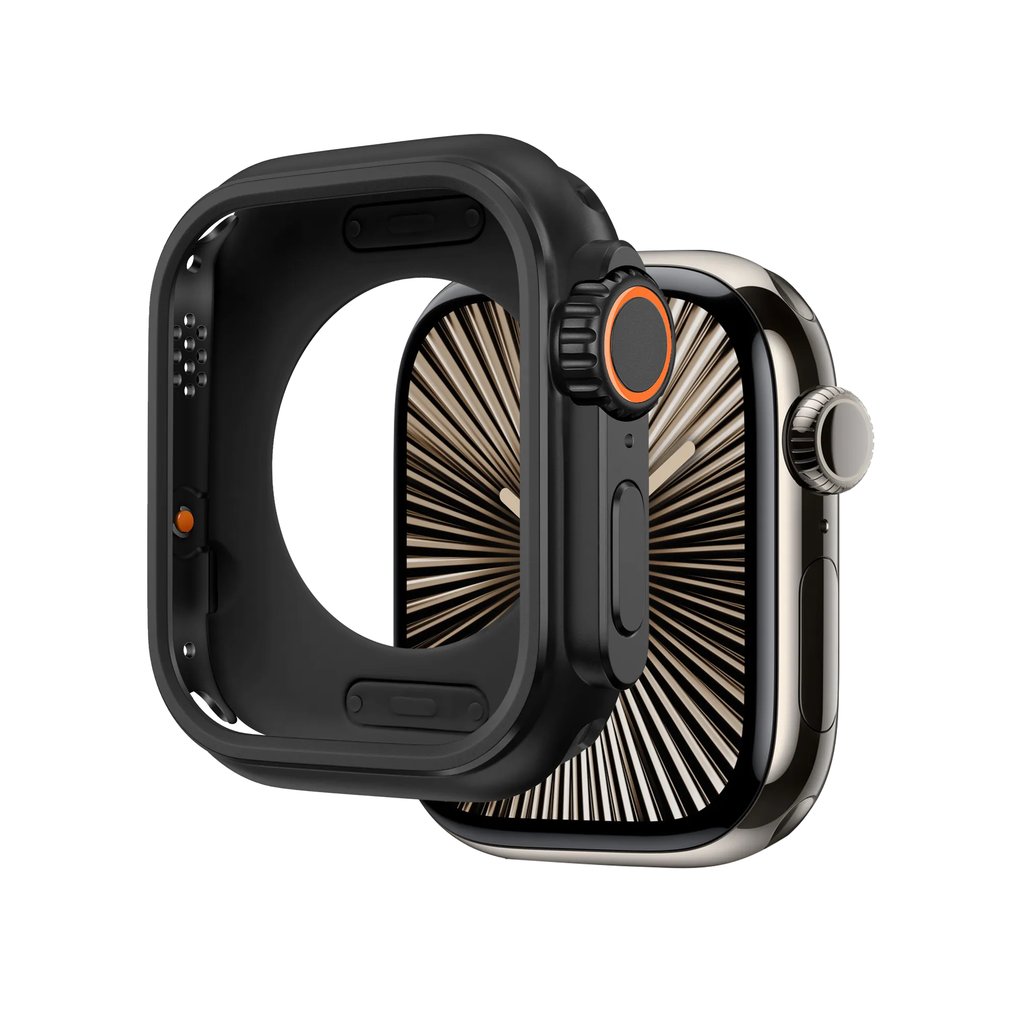 Bandz Apple Watch metalen hoesje (zwart)