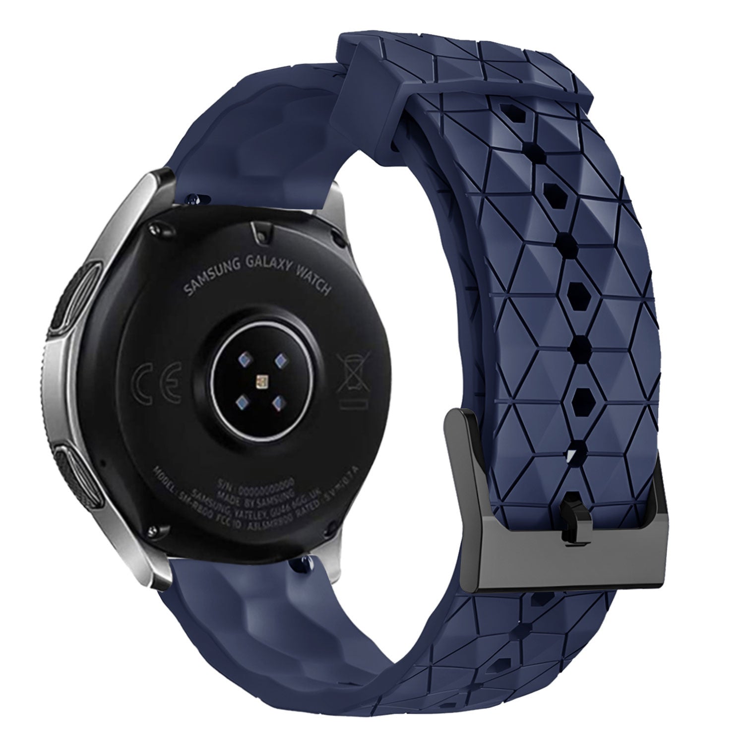 Coros Pace 2 Silicone Hexa Strap (Dark Blue)