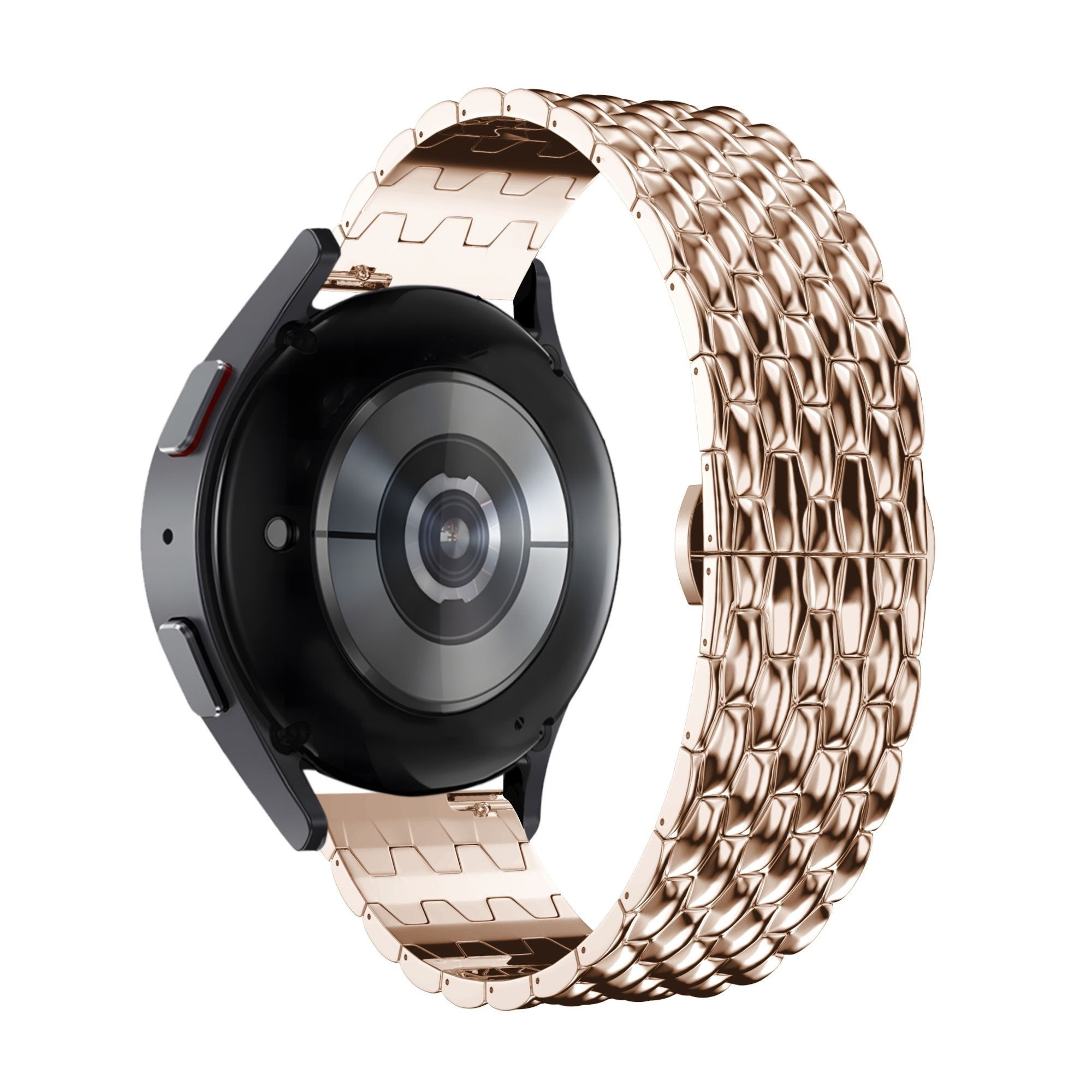 Bandz Correa acero 'Dragon' Coros Apex 42mm (rosado/dorado)